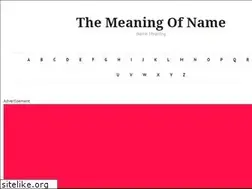 Sites similar to themeaningofname.com