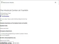 Sites similar to themedicalcenterfranklin.org