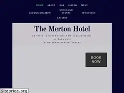 Sites similar to themertonhotel.com.au