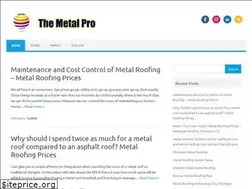 Sites similar to themetalpro.us.com