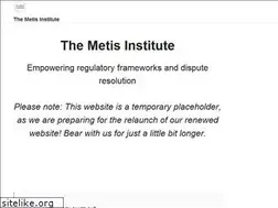 Sites similar to themetisinstitute.org
