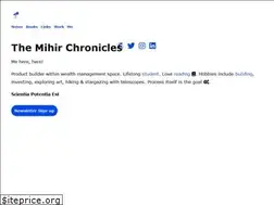 Sites similar to themihirchronicles.com