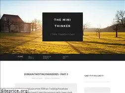 Sites similar to theminithinker.wordpress.com
