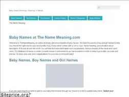 Sites similar to thenamemeaning.com