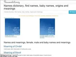 Sites similar to thenamesdictionary.com
