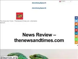Sites similar to thenewsandtimes.com