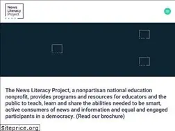 Sites similar to thenewsliteracyproject.org