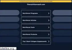 Sites similar to thenutritionvault.com
