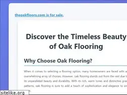 Sites similar to theoakfloors.com