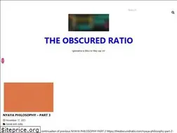 Sites similar to theobscuredratio.com