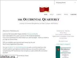 Sites similar to theoccidentalquarterly.com