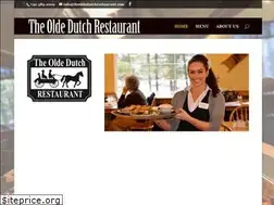 Sites similar to theoldedutchrestaurant.com