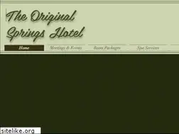 Sites similar to theoriginalspringshotel.com