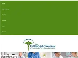 Sites similar to theorthopedicreview.com