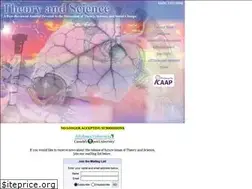 Sites similar to theoryandscience.icaap.org