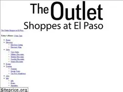 Sites similar to theoutletshoppesatelpaso.com