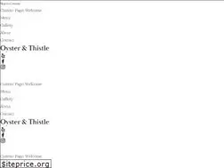 Sites similar to theoysterandthistle.com