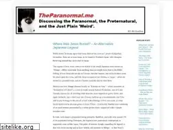 Sites similar to theparanormal.me