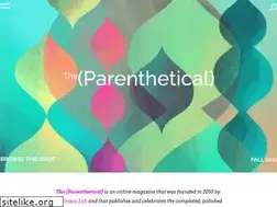 Sites similar to theparenthetical.org