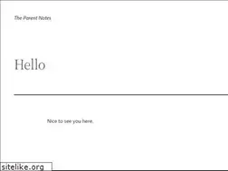 Sites similar to theparentnotes.com