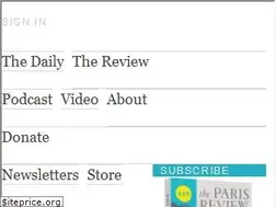 Sites similar to theparisreview.com