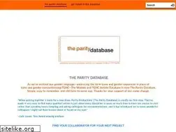 Sites similar to theparitydatabase.org