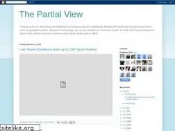 Sites similar to thepartialview.blogspot.com