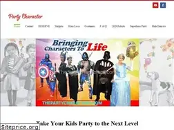 Sites similar to thepartycharacters.com