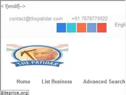 Sites similar to thepatidar.com