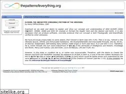 Sites similar to thepatternofeverything.org