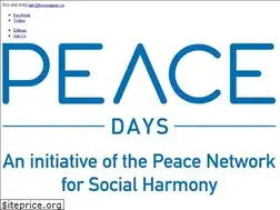 Sites similar to thepeacedays.com