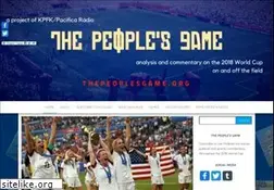 Sites similar to thepeoplesgame.org