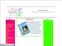 Sites similar to theperfecttitle.com
