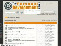 Sites similar to thepersonaldevelopmentforum.com