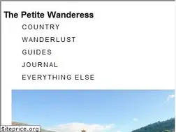 Sites similar to thepetitewanderess.com