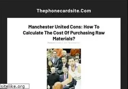 Sites similar to thephonecardsite.com