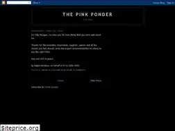 Sites similar to thepinkponder.blogspot.com