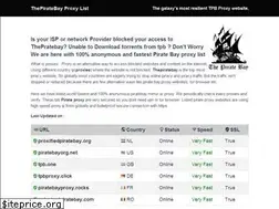 Sites similar to thepirateproxybay.com