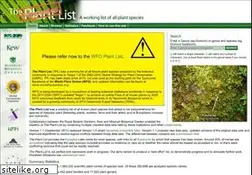 Sites similar to theplantlist.org