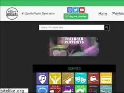 Sites similar to theplaylistspot.net