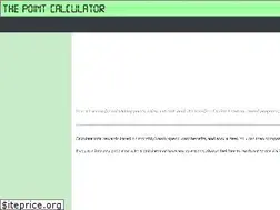 Sites similar to thepointcalculator.com