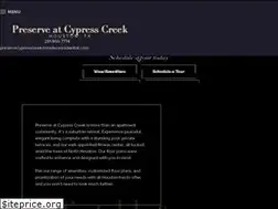 Sites similar to thepreservecypresscreek.com
