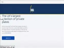 Sites similar to theprivateplateco.co.uk