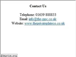 Sites similar to theprivateplatecompany.co.uk
