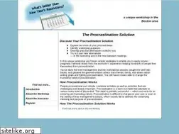 Sites similar to theprocrastinationsolution.com