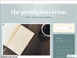 Sites similar to theprodigiousteam.wordpress.com