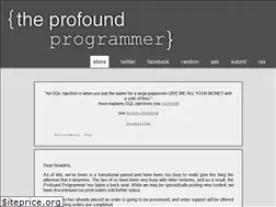 Sites similar to theprofoundprogrammer.com