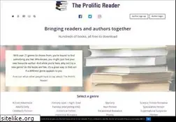 Sites similar to theprolificreader.com