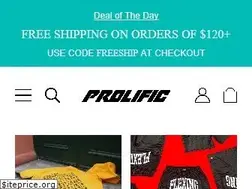 Sites similar to theprolificshop.com