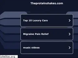 Sites similar to theproteinshakes.com